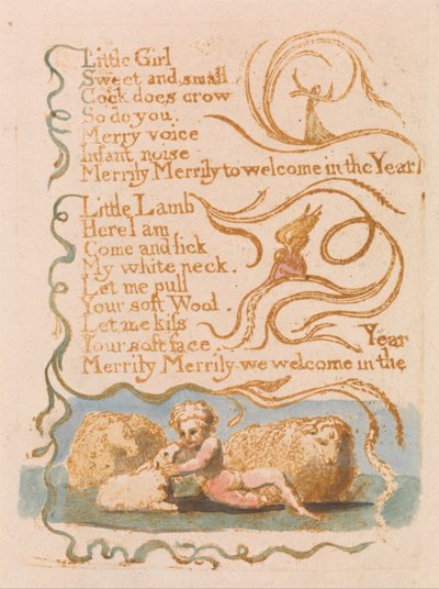 Songs of Innocence, Plate 26, Spring (Bentley 23) by William Blake